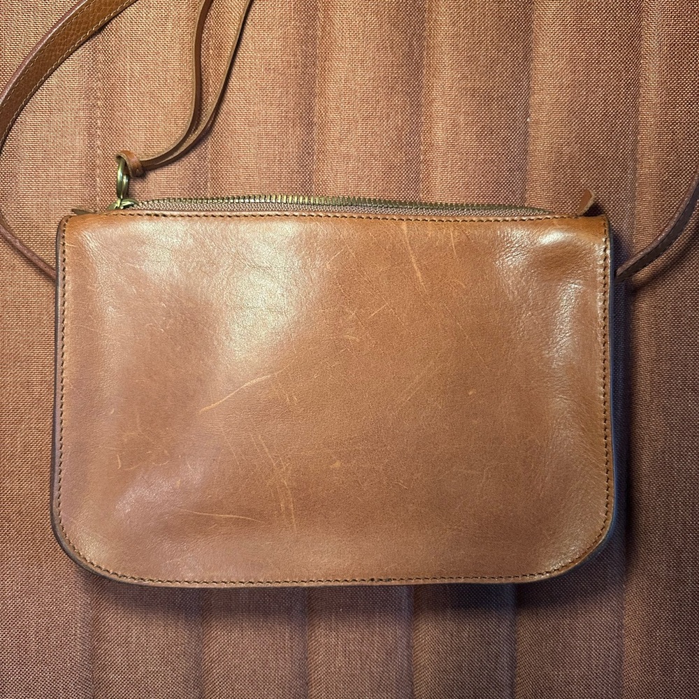 Brown Leather Crossbody Bag